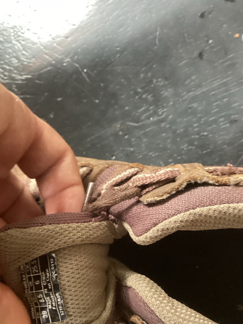 Keen Brown and Pink Lace-Up Athletic Shoes - Picture 3 of 3